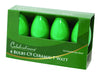 Celebrations Incandescent C9 Green 4 ct Replacement Christmas Light Bulbs 0.08 ft. - Open Box