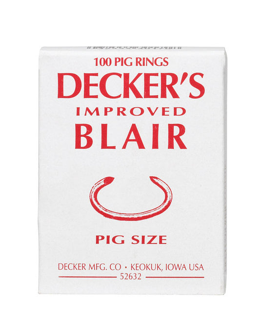 Decker 12.5 Ga. Animal Ring For Pig 100 pk