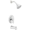 Oak Brook Coastal 1-Handle Brass Chrome Tub and Shower Faucet