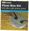 Raco Round Metal 1 gang Floor Box Kit Metallic