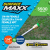 SurfaceMaxx 1/4-in Female NPT x 1/4-in Female Quick Connect Plug 5500 psi