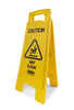 Rubbermaid English Caution Wet Floor Easel Floor Sign Plastic 22-3/4 in. H x 10-7/8 in. W