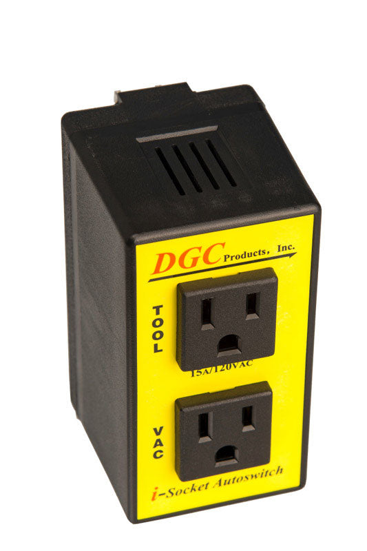 DGC Products  Grounded  2 outlets I-Socket Autoswitch  1 pk