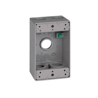 Sigma Electric New Work 18.3 cu in Rectangle Metallic 1 gang Weatherproof Box Gray