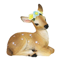 Exhart Resin/Stone Multi-color 5 in. Deer Garden Statue (Pack of 6)
