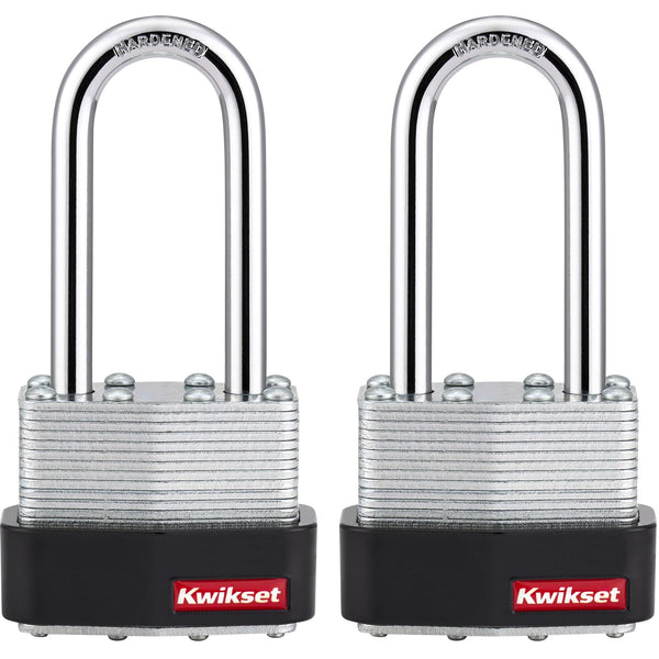 Kwikset 1-3/4 In. Laminated Steel Keyed Alike Padlock with 2 In. Hardened Steel Shackle 2KA