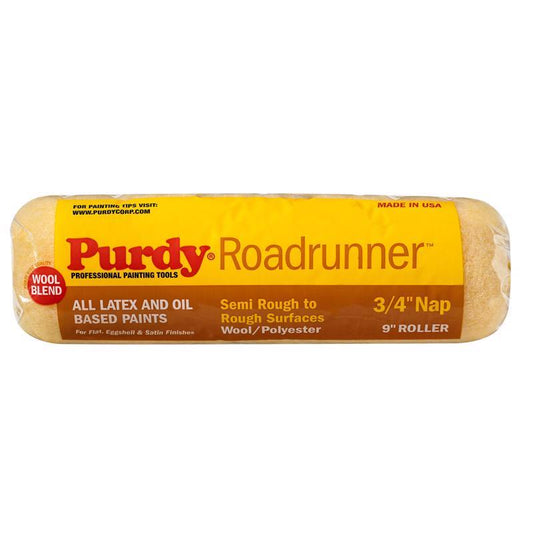 Purdy Roadrunner Polyester 9 in. W X 3/4 in. S Regular Paint Roller Cover 1 pk (Pack of 15)