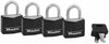 Master Lock 1-3/16 in. W Vinyl Covered 4-Pin Cylinder Padlock Keyed Alike