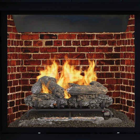 Pleasant Hearth Valley Oak Fireplace Log Set Unlimited hr 33 lb