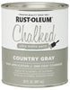 Rust-Oleum Chalked Ultra Matte Country Gray Water-Based Acrylic Chalk Paint 30 oz
