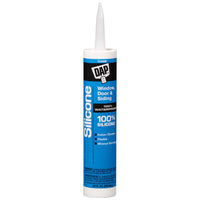 DAP Clear Silicone Rubber Door/Siding/ Window Sealant 9.8 oz (Pack of 12)