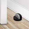 National Hardware Metal Matte Black Door Stop Mounts to floor 1.31 in. (Pack of 5)