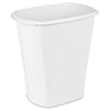 Sterilite 10538006 10 Gallon White Open Waste Basket (Pack of 6)