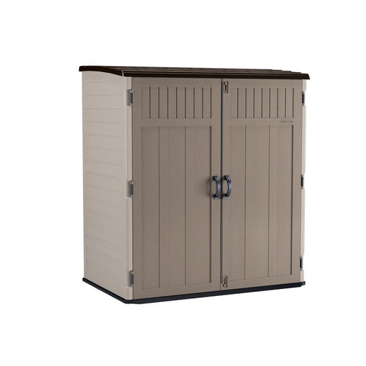 Suncast 6 ft. x 3 ft. Resin Vertical Pent Storage Shed with Floor Kit