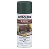 Rust-Oleum Stops Rust Satin Dark Hunter Green Protective Enamel Spray Paint 12 oz. (Pack of 6)