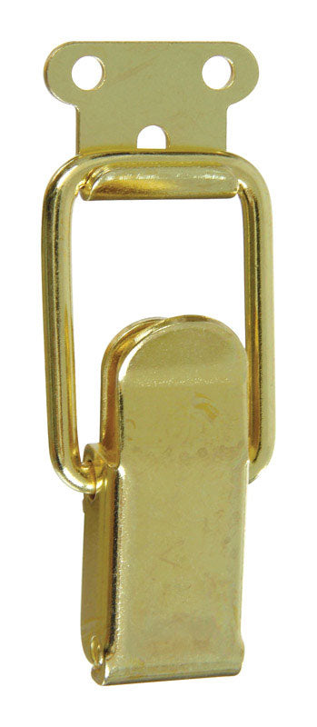 National Hardware Brass-Plated Steel Drawer Catch 0.99 inch in. 2.46 in. 2 pk