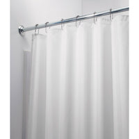InterDesign 78 in. H x 54 in. W White Solid Shower Curtain Polyester (Pack of 4)