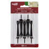 National Hardware Zinc Matte Black Rigid Door Stop Mounts to wall 0.97 in. (Pack of 5)
