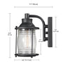 Globe Electric Donovan 1-Light Bronze Downlight Wall Sconce