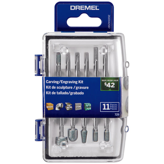 Dremel Carving/Engraving Accessory Kit 11 pc