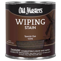 Old Masters Semi-Transparent Spanish Oak Oil-Based Wiping Stain 0.5 pt. (Pack of 6)