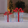 Celebrations LED Cool White Giftboxes 18 in. and 24 in. Yard Decor (Pack of 2)