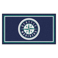 MLB - Seattle Mariners 3ft. x 5ft. Plush Area Rug