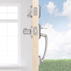 Kwikset Prescott Satin Nickel Entry Handleset 1-3/4 in.