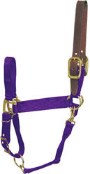 Hamilton Adjustable Halter W/Leather Headpole