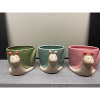 Sullivans Assorted Ceramic 3.5 in. H Snail Planter (Pack of 3)