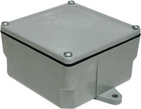 Cantex New and Old Work Square PVC 1 gang Junction Box Gray