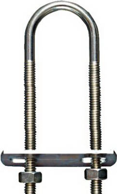 National Hardware 1/4 in. x 1-3/8 in. W x 4 in. L Coarse Zinc-Plated Steel U-Bolt (Pack of 5)