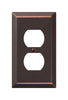 Amerelle Century Aged Bronze 1 gang Stamped Steel Duplex Wall Plate 1 pk - Deal of The Week
