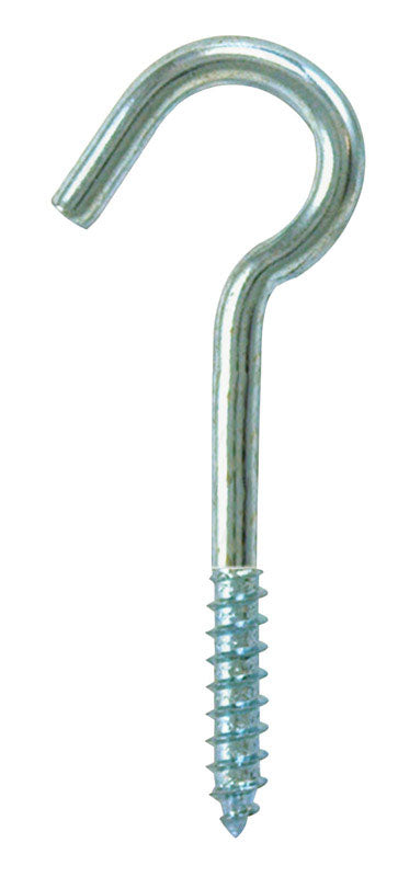 Hampton Small Zinc-Plated Silver Steel 2-1/2 in. L Ceiling Hook 45 lb. 1 pk (Pack of 50)