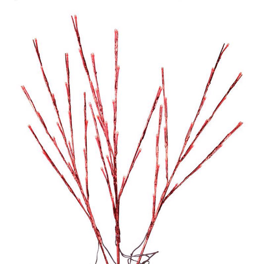 Celebrations LED Red Lighted Red Twigs 32 in. Yard Decor (Pack of 12)