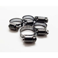 FOREVERBOLT 7/16 in to 25/32 in. SAE 6 Mini Clamp Black Hose Clamp Stainless Steel Band