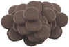 Softtouch Felt Self Adhesive Protective Pad Brown Round 1 in. W X 1 in. L 48 pk