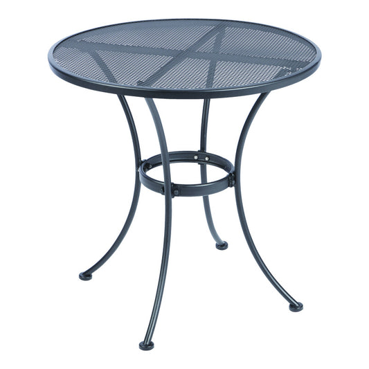 Living Accents Winston Black Round Steel Bistro Table