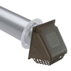 Deflect-O 11 in. L x 4 in. Dia. Brown Aluminum Vent Dryer Hood