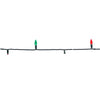 Celebrations Platinum LED C6 Red/Green/Pure White 50 ct String Christmas Lights 25 ft.