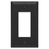 Amerelle Century Matte Black 1 gang Stamped Steel Decorator Wall Plate 1 pk