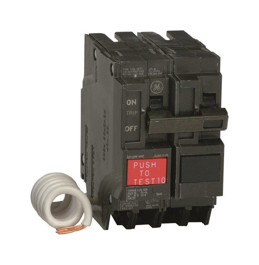 GE 30 amps Ground Fault 2-Pole Circuit Breaker w/Self Test