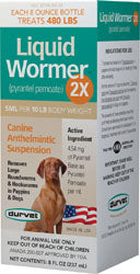 Durvet Liquid Wormer 2x For Dogs & Puppies, 8 oz.