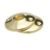 Kaba Ilco Bright Brass Steel Door Knob Rosettes (Pack of 5) - Deal of The Week