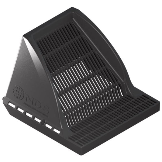 NDS Downspout Defender 12 in. Black Polyethylene Square Drain Grate (Pack of 4)
