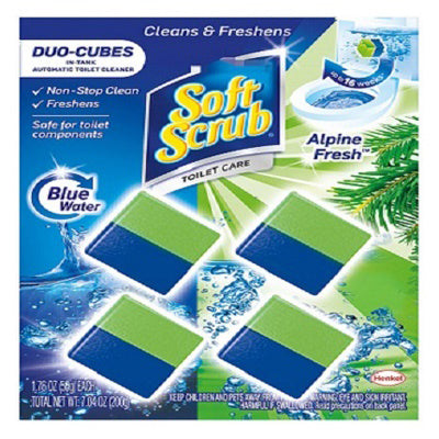 Soft Scrub Duo-Cubes Alpine Fresh Scent In-Tank Toilet Cleaner 7.04 oz. (Pack of 7)