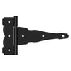 National Hardware 10 in. L Black Ornamental T Hinge 1 pk