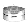 Deflect-O Jordan 3 in. L x 6 in. Dia. Silver/White Aluminum Duct Connector (Pack of 12)