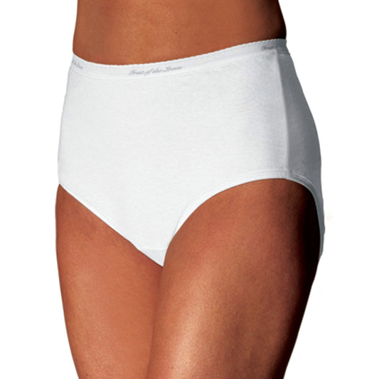 Fruit of the Loom 3DBRIWH SZ 7 White Size 7 Ladies' Panty Classic Briefs