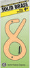 Hy-Ko 4 in. Brass Gold 8 Number Nail-On (Pack of 10)